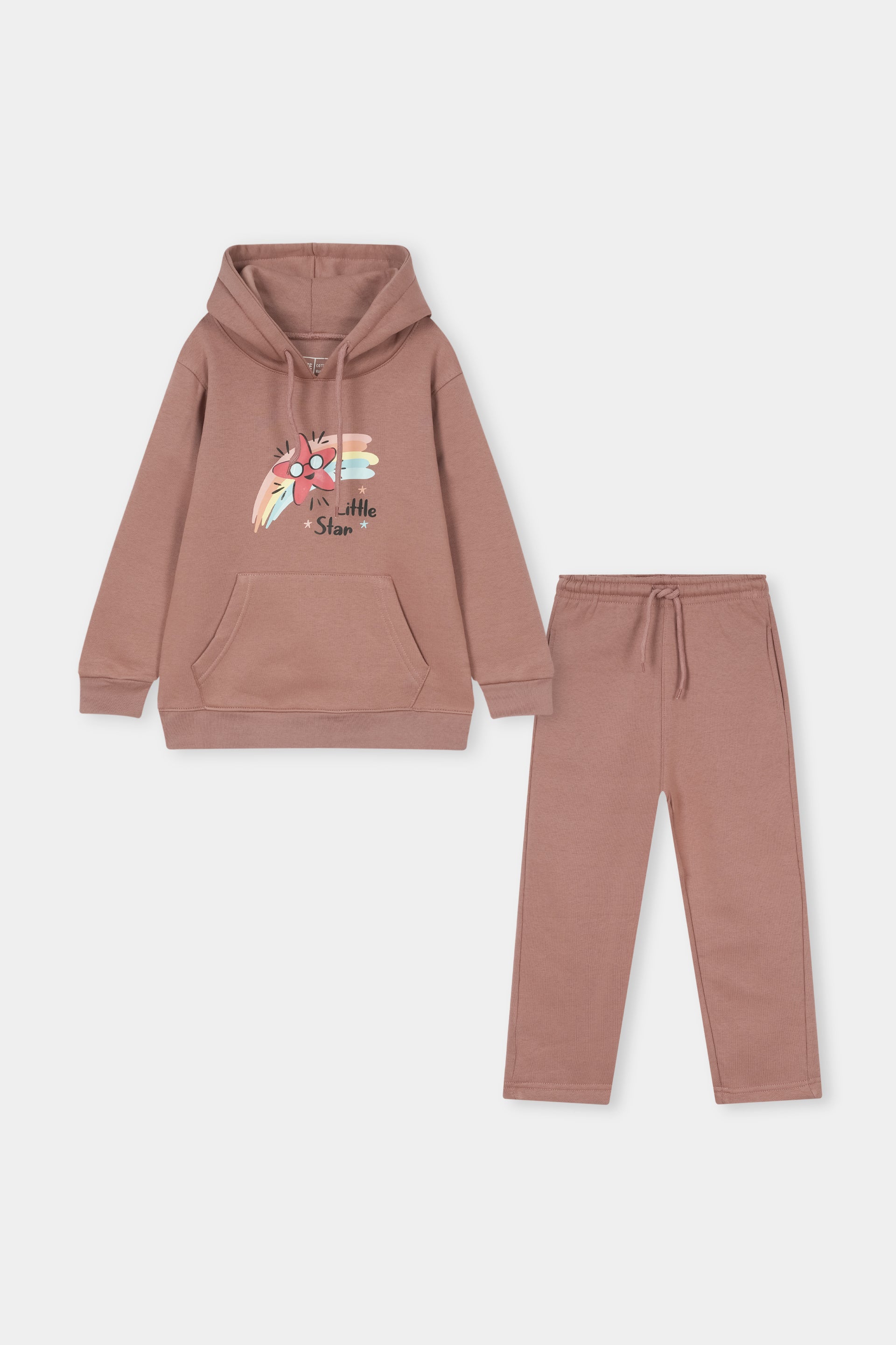 GIRLS PULL OVER HOODIE CORD SET