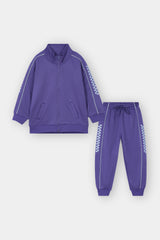 GIRLS MOCK NECK FLEECE CORD SET