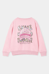 GIRLS COTTON FLEECE SWEAT SHRIT