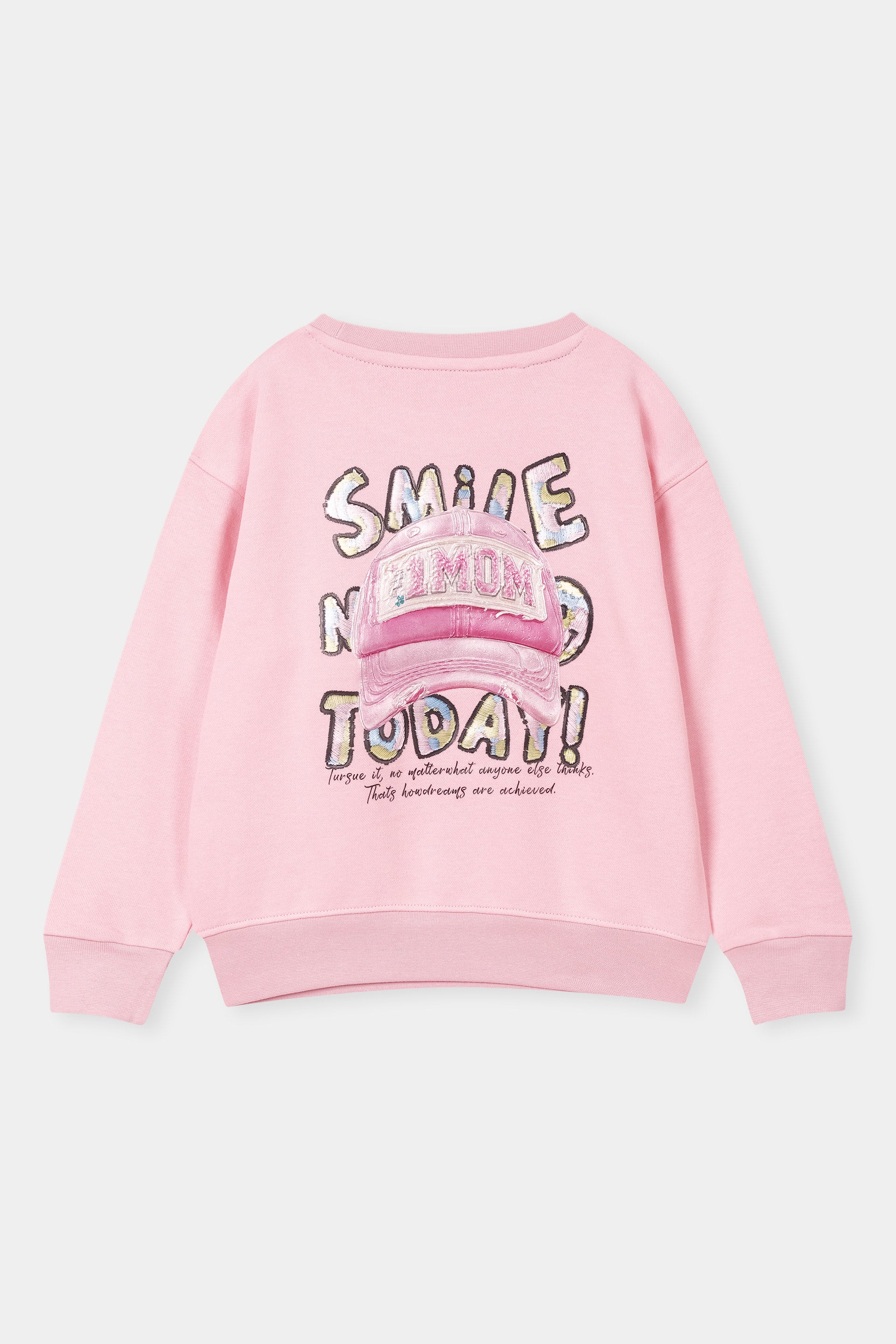 GIRLS COTTON FLEECE SWEAT SHRIT