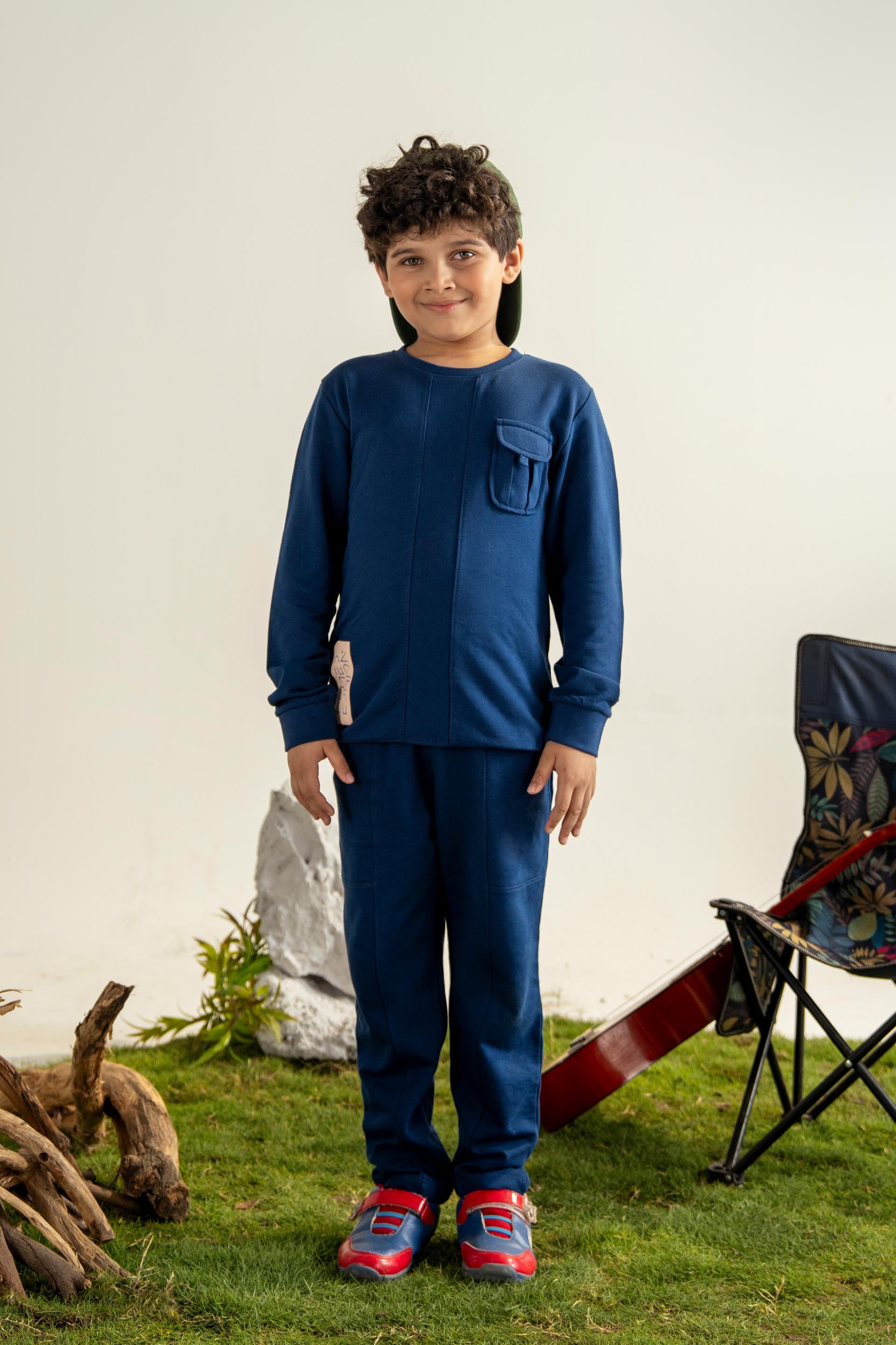 BOYS CREW FORNT POCKET CORD SET