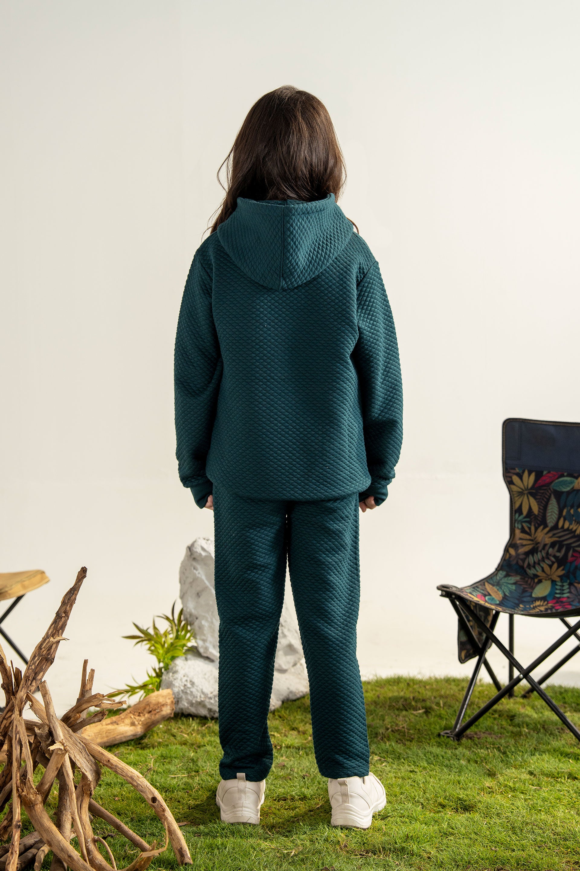 GIRLS JACQUARD CORD SET