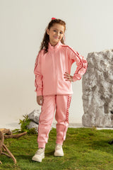 GIRLS MOCK NECK FLEECE CORD SET