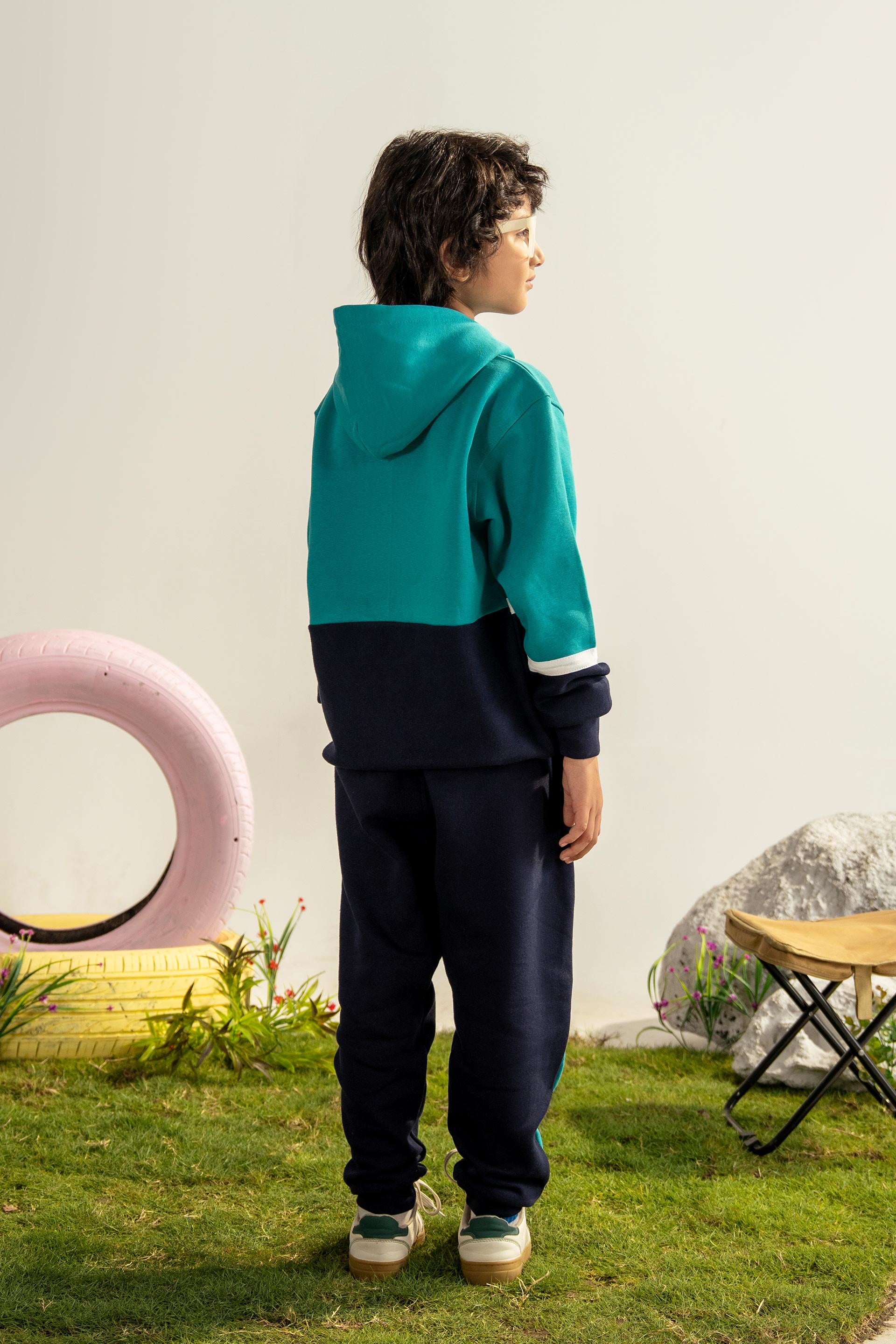 BOYS HOODIE PULLOVER CORD SET