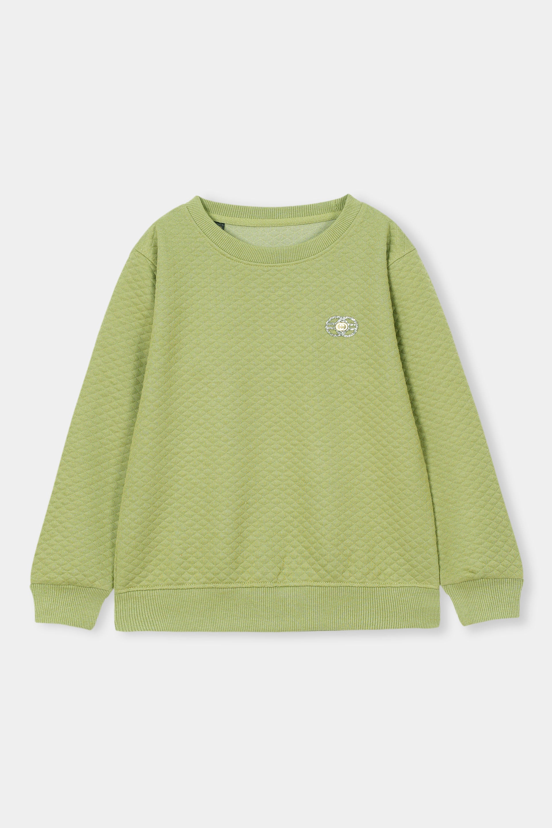 GIRLS JACQUARD SWEAT SHIRT