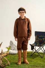 JACQUARD HALF ZIPPER CORD SET