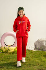 GIRLS PULL OVER HOODIE CORD SET
