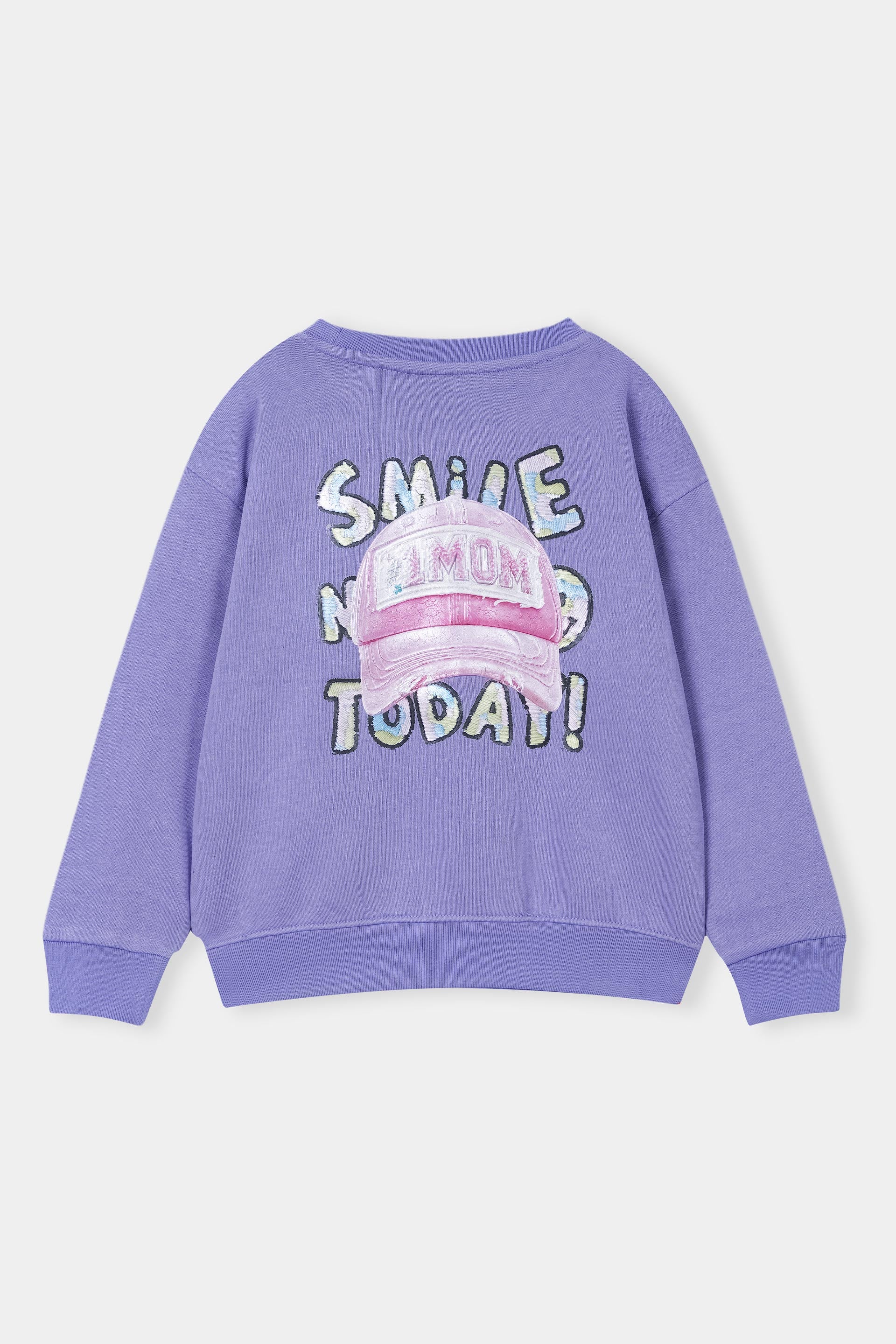 GIRLS COTTON FLEECE SWEAT SHRIT