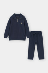 JACQUARD HALF ZIPPER CORD SET