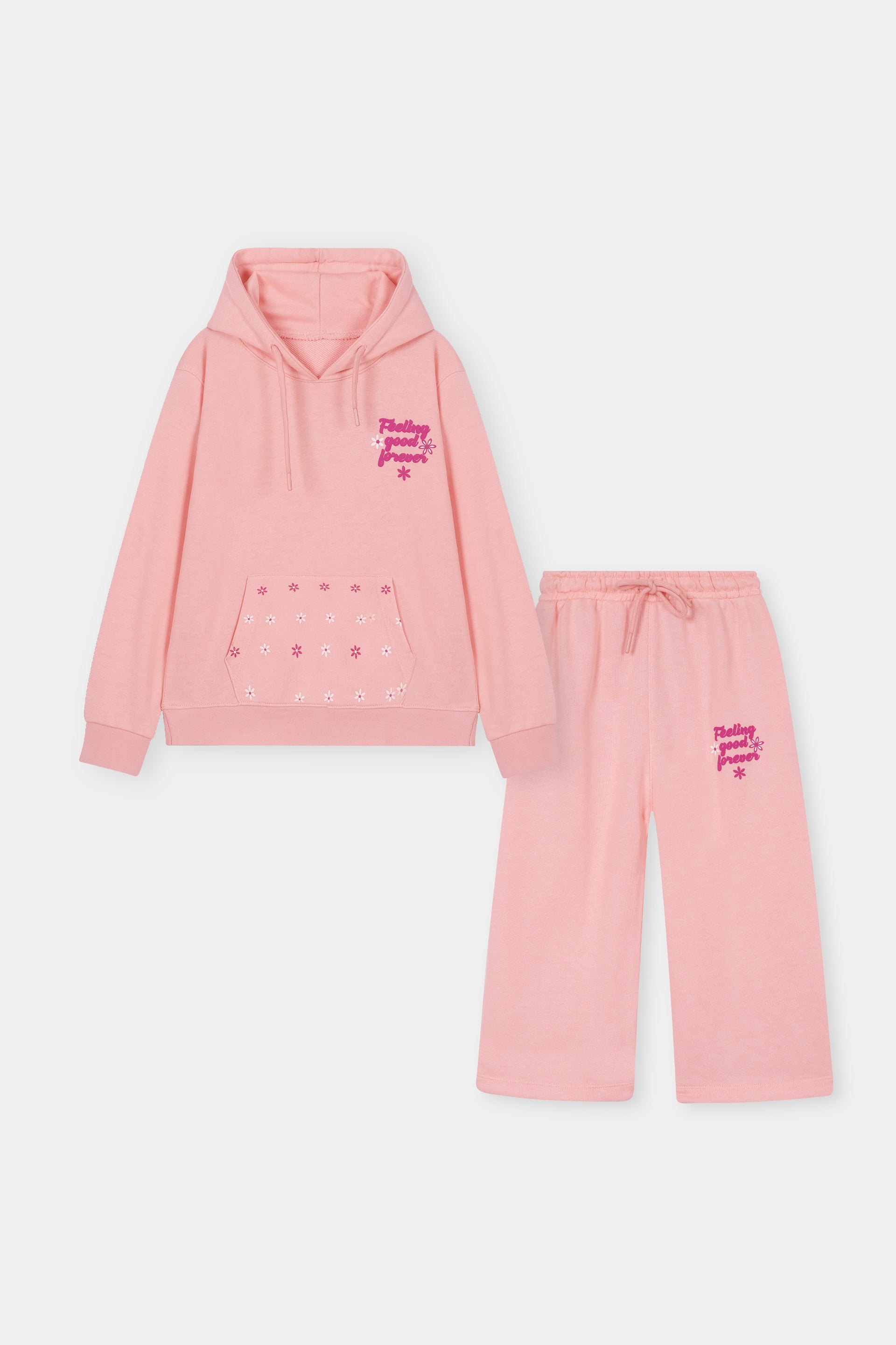 GIRLS PULL OVER HOODIE CORD SET