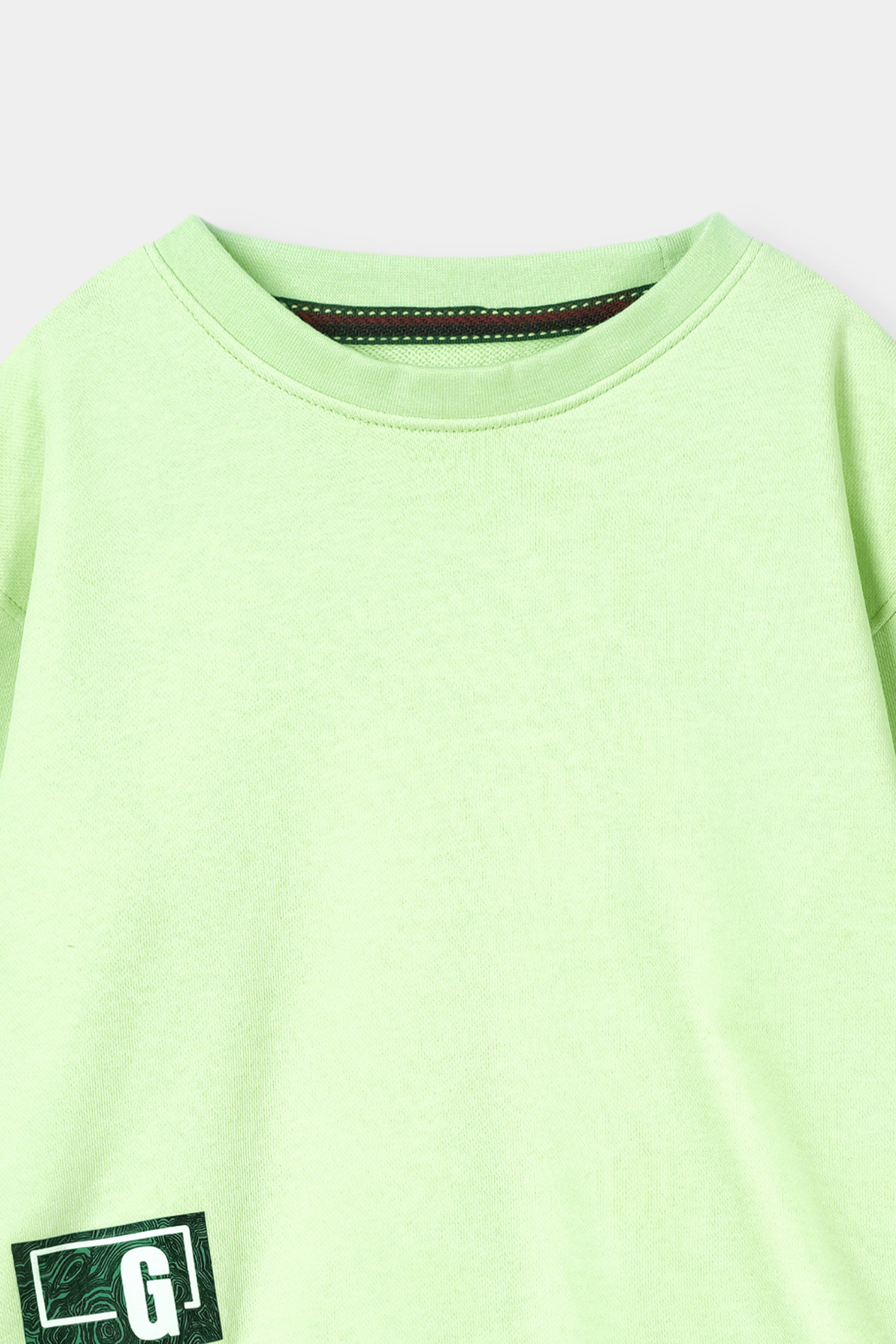 GIRLS COTTON FLEECE SWEAT SHRIT