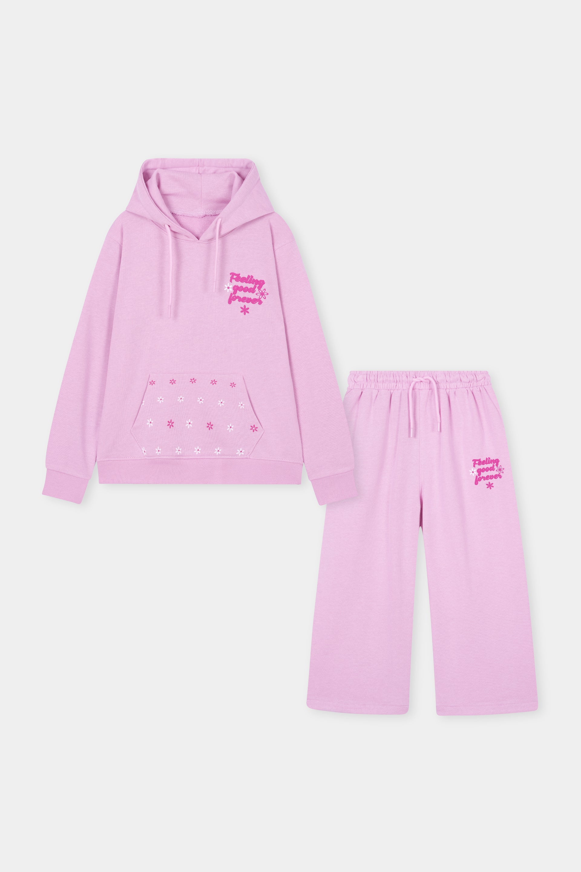 GIRLS PULL OVER HOODIE CORD SET
