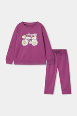 GIRLS ROUND NECK CORD SET