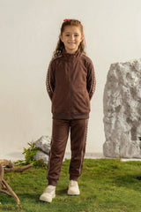 GIRLS MOCK NECK FLEECE CORD SET