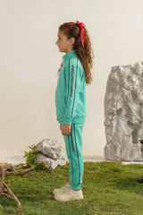 GIRLS MOCK NECK FLEECE CORD SET