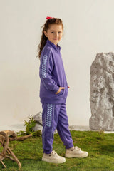 GIRLS MOCK NECK FLEECE CORD SET